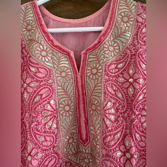 Lucknowi cotton with gotta work - Picture 2 of 7